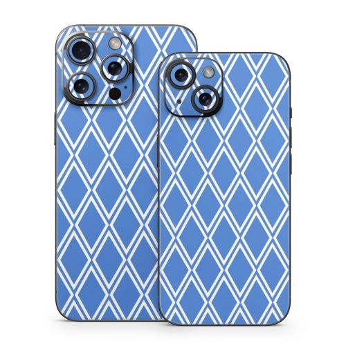 Blue Checks iPhone 15 Series Skin