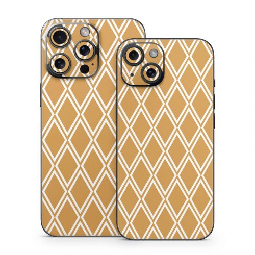 Orange Checks iPhone 15 Series Skin
