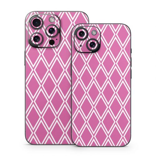 Pink Checks iPhone 15 Series Skin