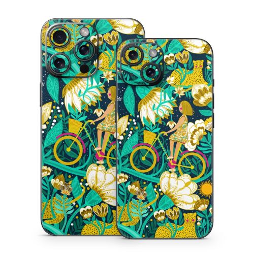Cheetah Garden iPhone 15 Series Skin