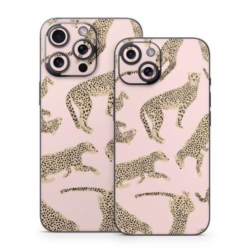 Cheetahs Pink iPhone 15 Series Skin