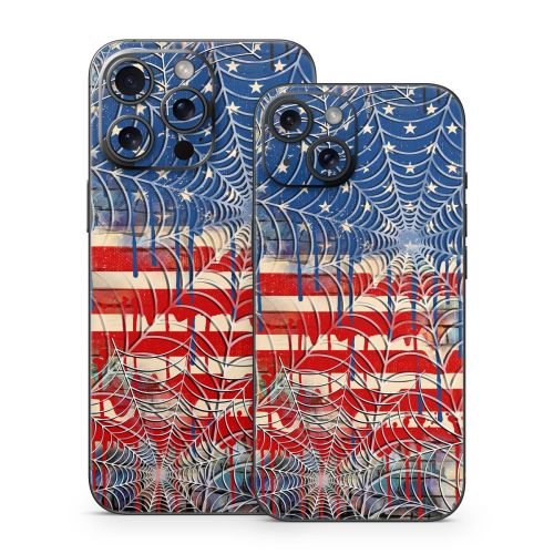 Cobweb Flag iPhone 15 Series Skin