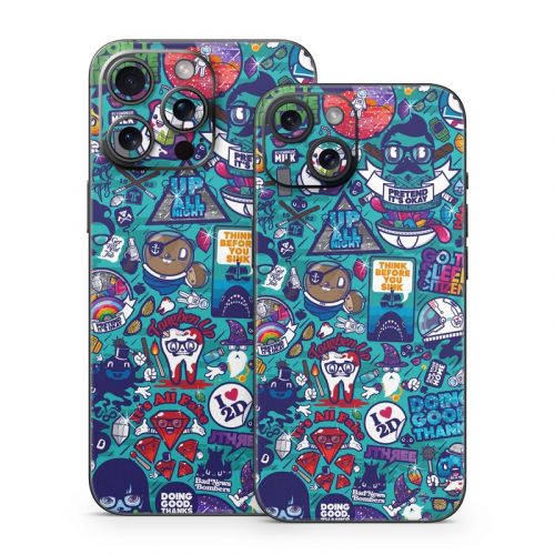 Cosmic Ray iPhone 15 Series Skin