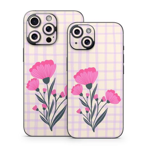 Floral Bouquet Grid iPhone 15 Series Skin