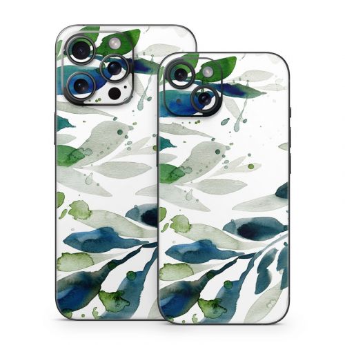 Floating Leaves iPhone 15 Series Skin
