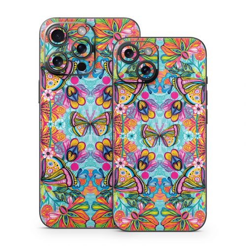 Free Butterfly iPhone 15 Series Skin