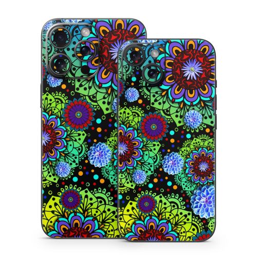 Funky Floratopia iPhone 15 Series Skin