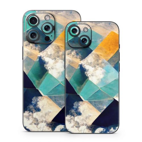 Gold Clouds iPhone 15 Series Skin