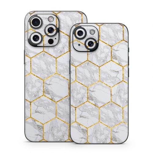 Honey Marble iPhone 15 Series Skin