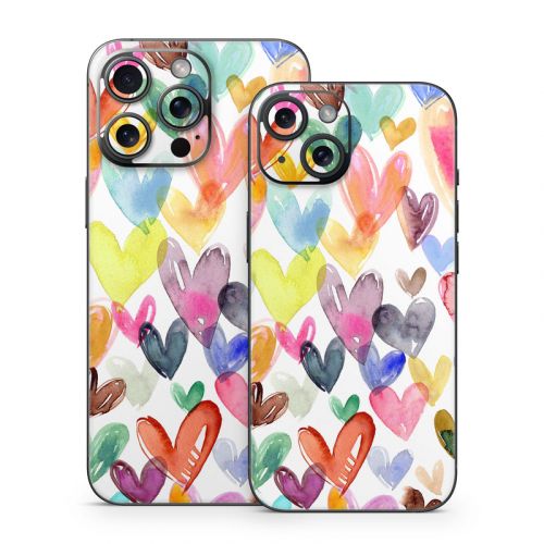 Juvi Hearts iPhone 15 Series Skin