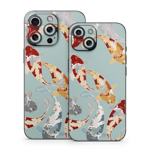 Koi Fish Pond iPhone 15 Series Skin