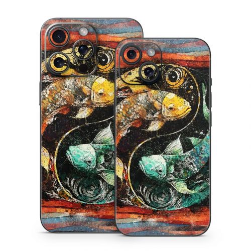 Koi Fish Yin Yang iPhone 15 Series Skin