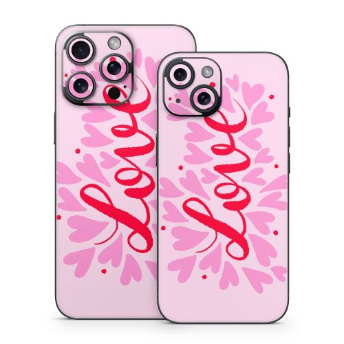 Love Hearts iPhone 15 Series Skin