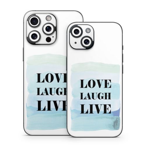 Love Laugh Live iPhone 15 Series Skin