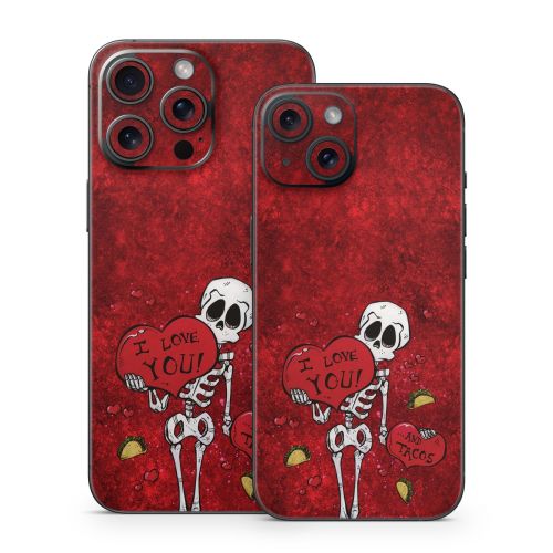 I Love You And Tacos iPhone 15 Series Skin