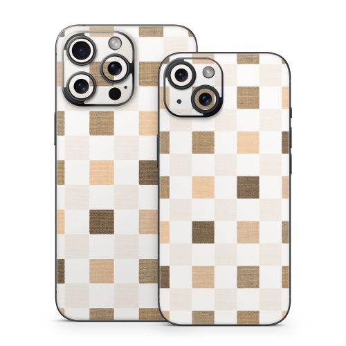 Neutral Checker iPhone 15 Series Skin