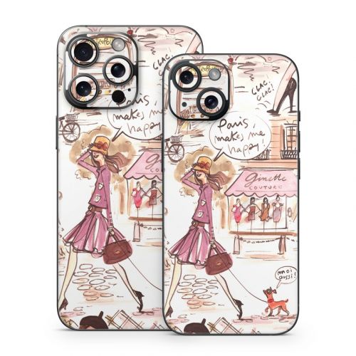 Paris Makes Me Happy iPhone 15 Series Skin