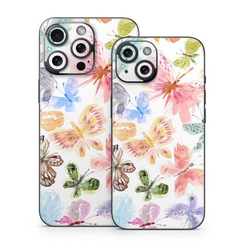 Pastel Butterflies iPhone 15 Series Skin