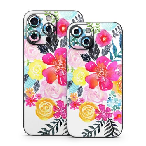 Pink Bouquet iPhone 15 Series Skin