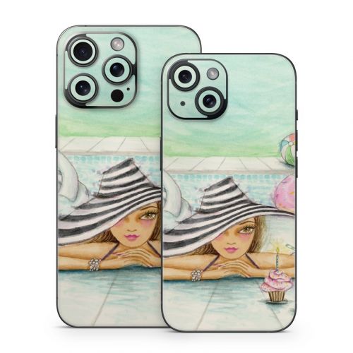 Delphine at the Pool Party iPhone 15 Series Skin