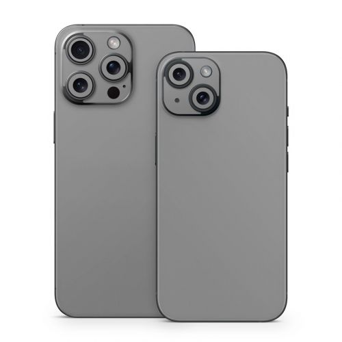 Solid State Grey iPhone 15 Series Skin