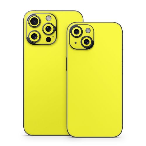 Solid State Yellow iPhone 15 Series Skin | iStyles