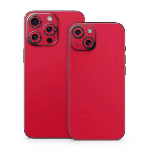 Solid State Red iPhone 15 Series Skin