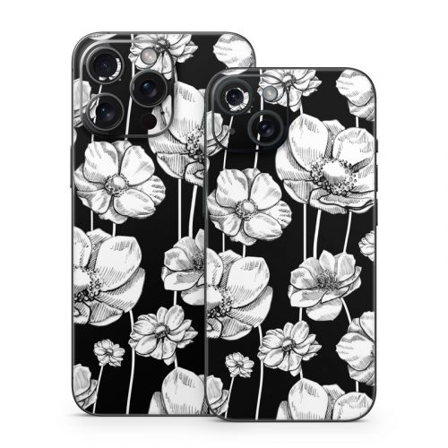 Striped Blooms iPhone 15 Series Skin