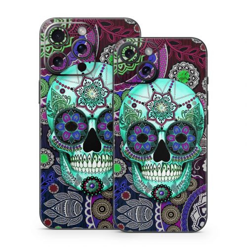 Sugar Skull Sombrero iPhone 15 Series Skin