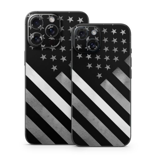 Thin White Line Hero iPhone 15 Series Skin