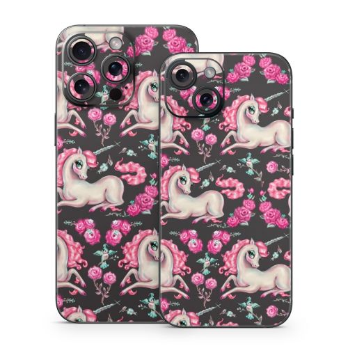 Unicorns and Roses iPhone 15 Series Skin