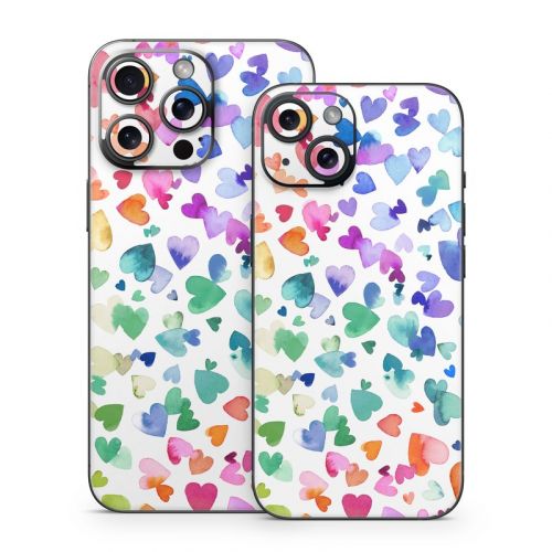 Valentines Love Hearts iPhone 15 Series Skin