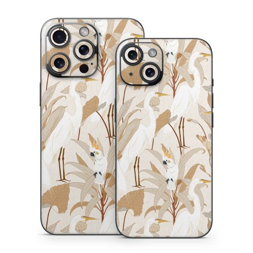 White Cranes Cockatoo iPhone 15 Series Skin