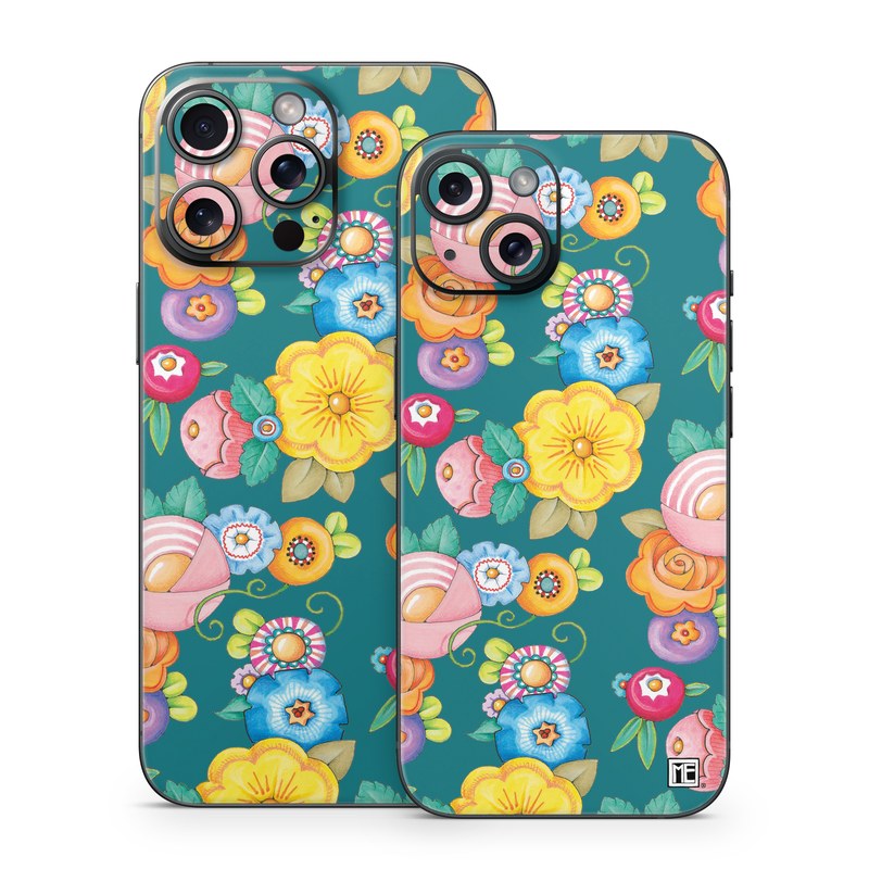 iPhone 15 Series Skin design of Rectangle, Textile, Circle, Symmetry, Pattern, Art, Visual arts, Motif, Wrapping paper, Design, with blue, green, yellow, orange, red, white, purple colors