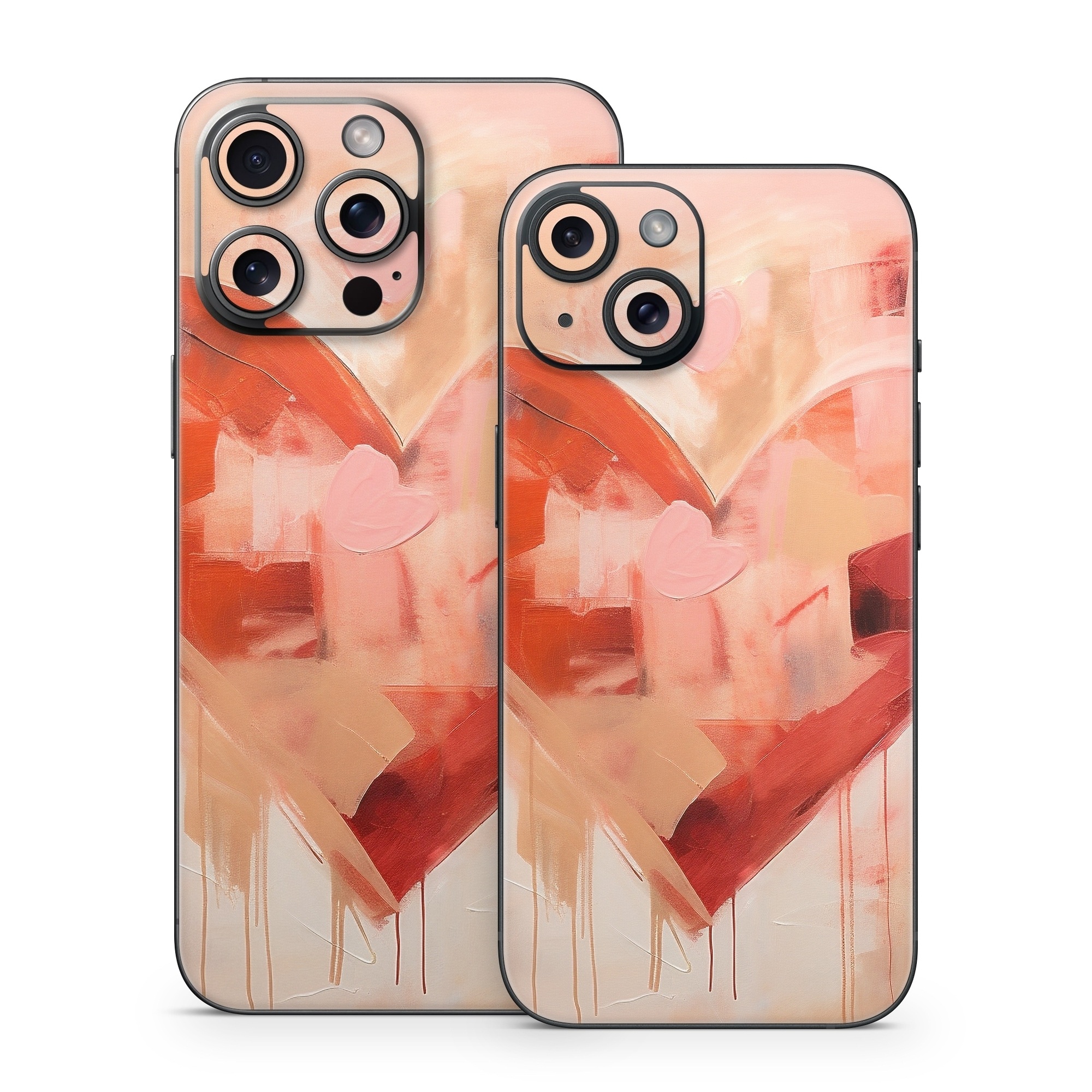 iPhone 15 Series Skin design of Paint, Art paint, Orange, Art, Font, Red, Painting, Tints and shades, Creative arts, Petal, with red, yellow, orange, pink, black, white colors