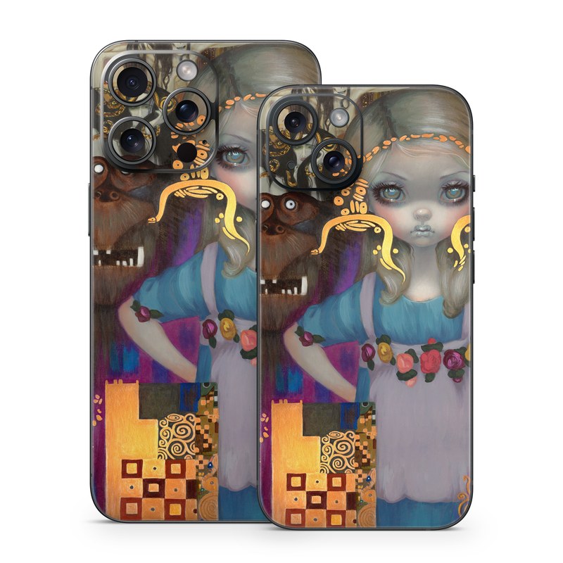 iPhone 15 Series Skin design of Art, Temple, Painting, Architecture, Visual arts, Illustration, with yellow, orange, pink, purple, red, brown colors