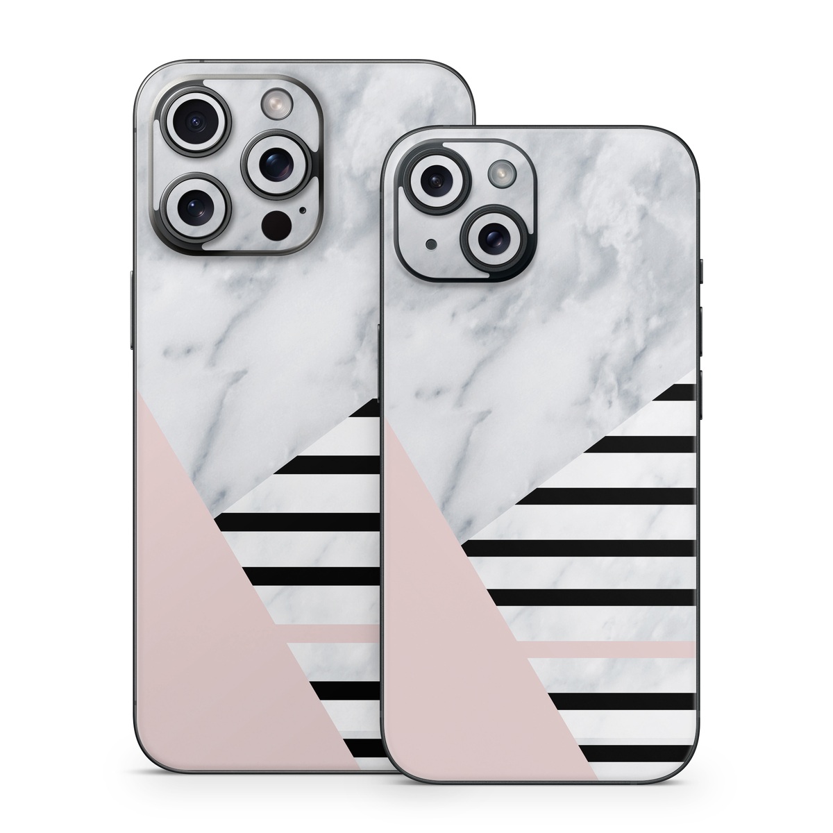 iPhone 15 Series Skin design of White, Line, Architecture, Stairs, Parallel, with gray, black, white, pink colors