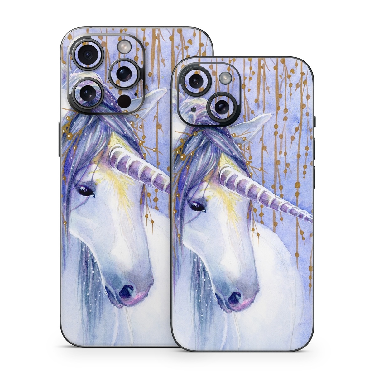 iPhone 15 Series Skin design of Horse, Eyelash, Painting, Working animal, Line, Art, Paint, Snout, Pack animal, Illustration, with white, purple, brown, yellow colors