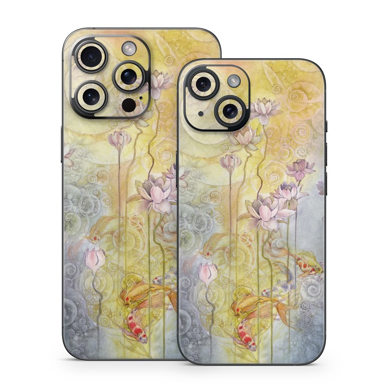 iPhone 15 Series Skin design of Watercolor paint, Painting, Art, Yellow, Flower, Acrylic paint, Floral design, Visual arts, Modern art, Illustration, with blue, red, orange, pink, yellow colors
