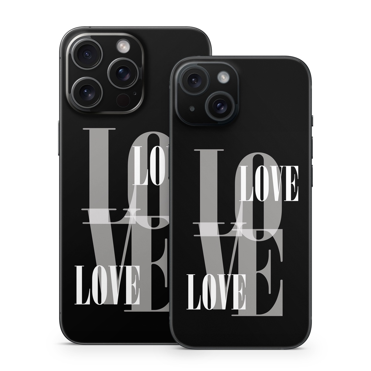 iPhone 15 Series Skin design of Gesture, Font, Sleeve, Darkness, Logo, Brand, Graphics, Illustration, Terrestrial animal, Art, with black, white, gray colors