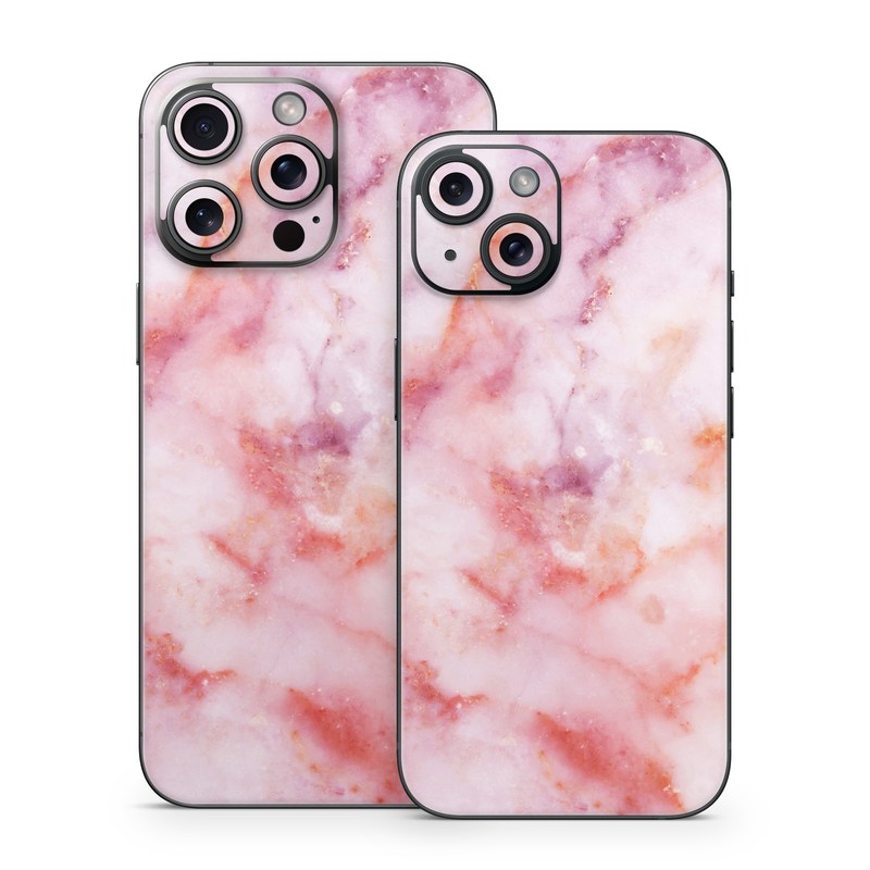 iPhone 15 Series Skin design of Pink, Skin, Flesh, Textile, Fur, with pink, red, white, purple, orange colors
