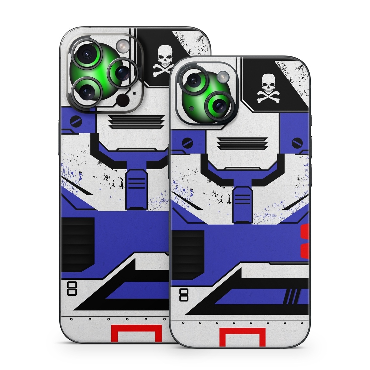 iPhone 15 Series Skin design of Floppy disk, Technology, Electric blue, Fictional character, with white, blue, black, gray colors
