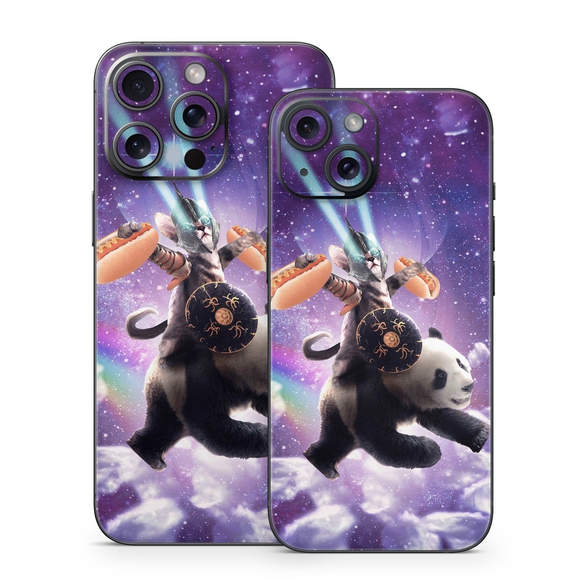 iPhone 15 Series Skin design of Bear, Illustration, Outer space, Animated cartoon, Graphic design, Teddy bear, Space, Sky, Graphics, Fictional character, with black, white, blue, brown, gray, red, yellow, green, pink colors