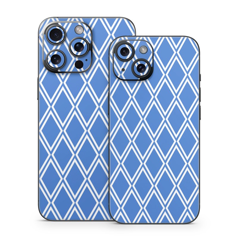 iPhone 15 Series Skin design of Azure, Font, Aqua, Material property, Symmetry, Parallel, Rectangle, Electric blue, Circle, Pattern, with blue, white colors