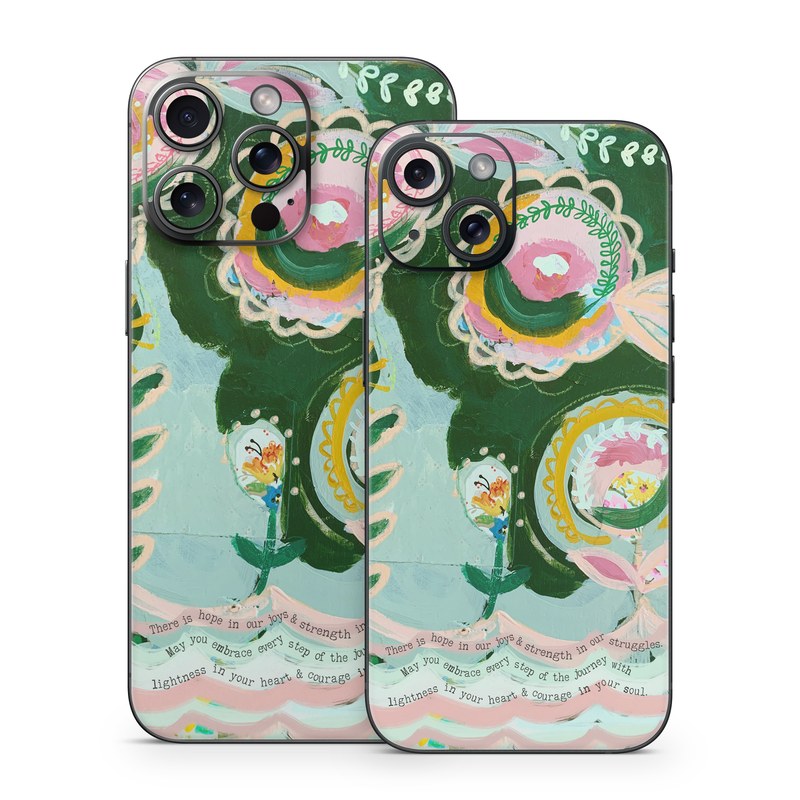 iPhone 15 Series Skin design of Textile, Art, Font, Creative arts, Pattern, Painting, Circle, Illustration, Motif, Drawing, with blue, green, pink, yellow, orange, black colors