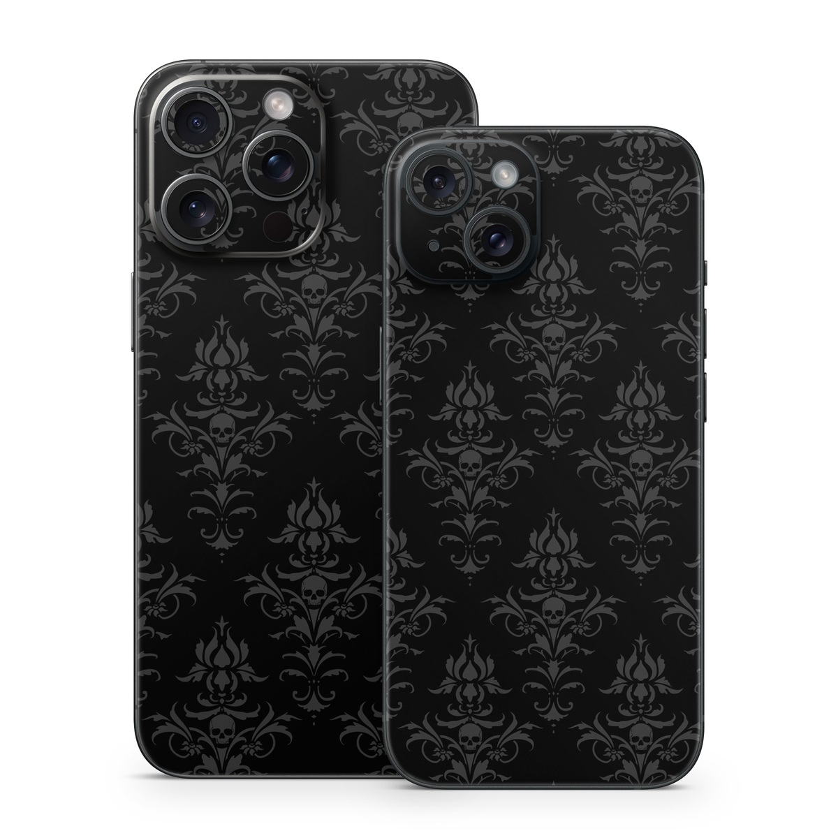 iPhone 15 Series Skin design of Black, Pattern, Design, Monochrome, Black-and-white, Darkness, Monochrome photography, Symmetry, with black, gray colors