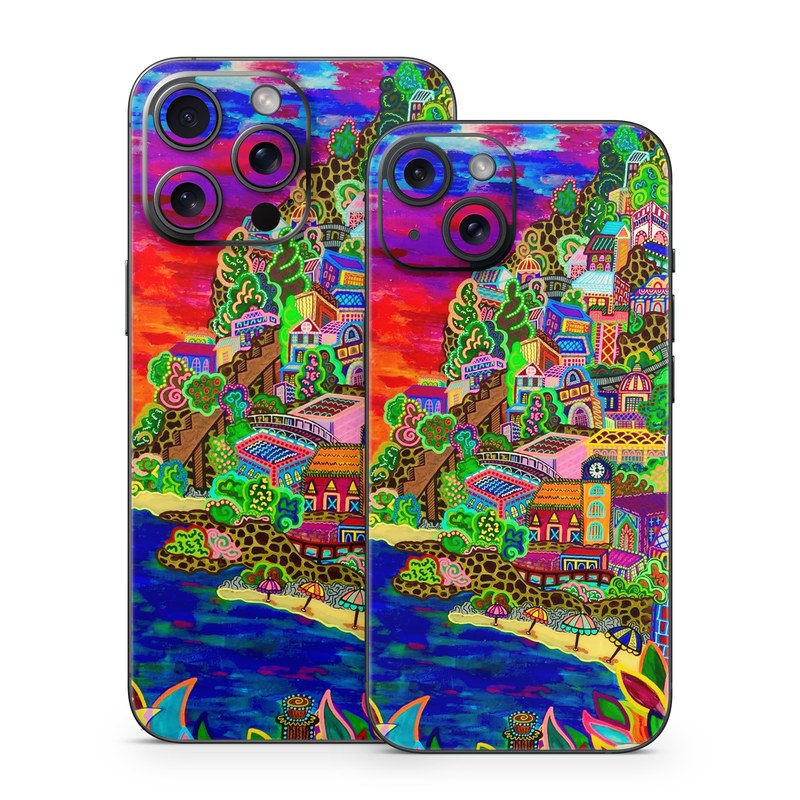 iPhone 15 Series Skin design of Art, Modern art, Visual arts, Painting, with red, blue, yellow, purple, white, green, orange colors