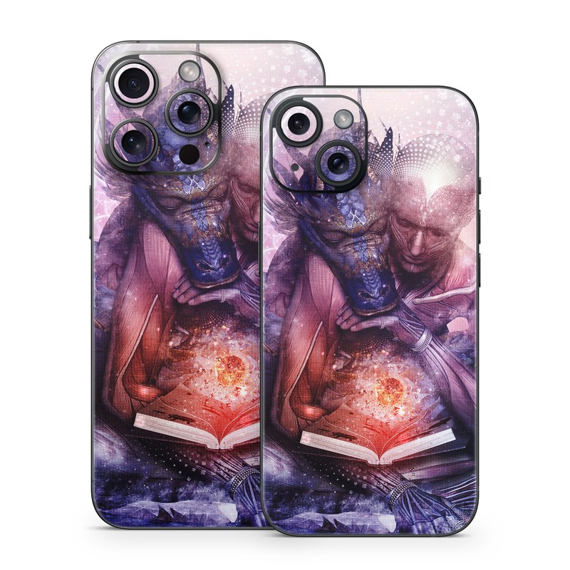 iPhone 15 Series Skin design of Cg artwork, Illustration, Graphic design, Fictional character, Mythology, Graphics, Space, Art, Darkness, with blue, black, red, yellow, white colors