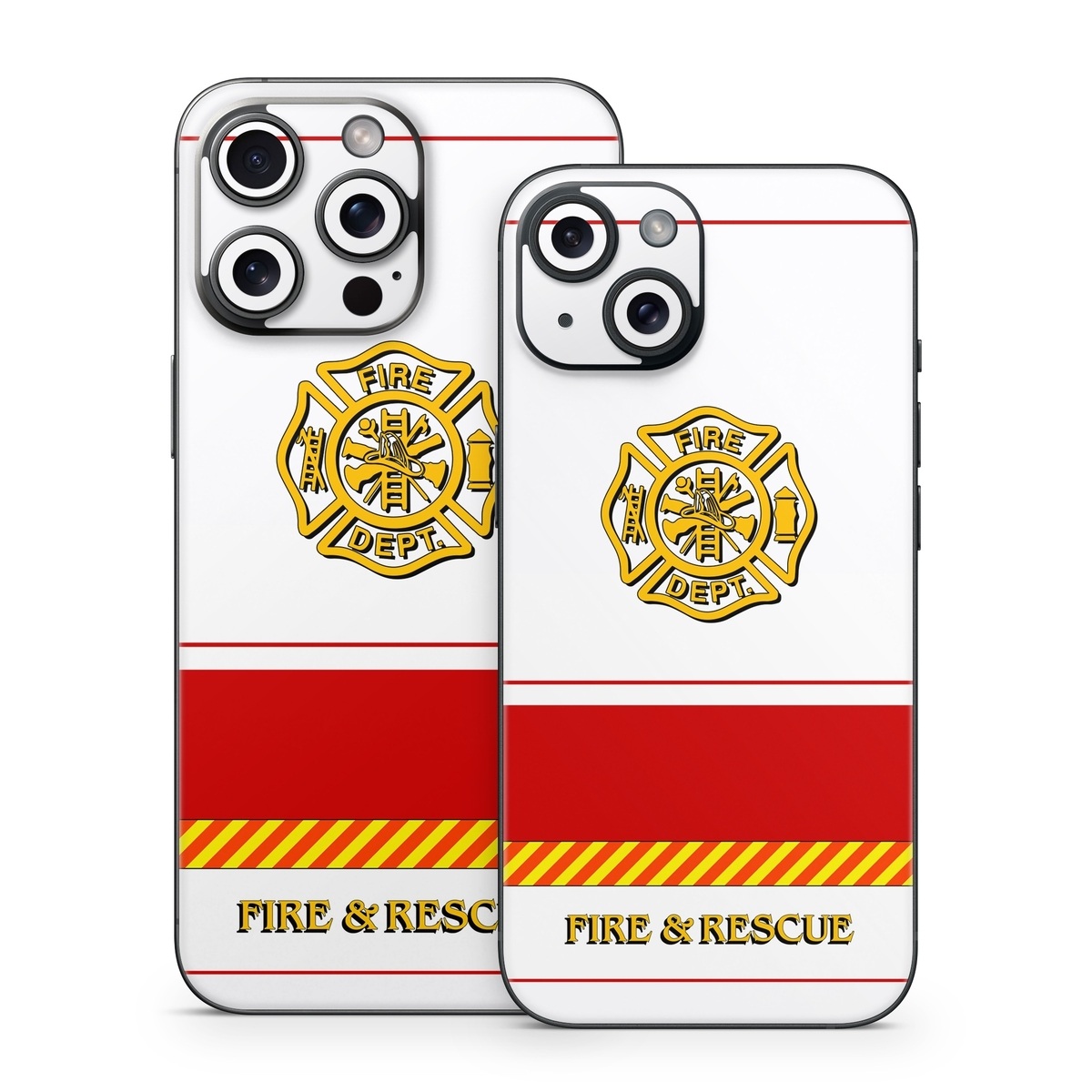 iPhone 15 Series Skin design of Military rank, Flag, with white, red, yellow colors