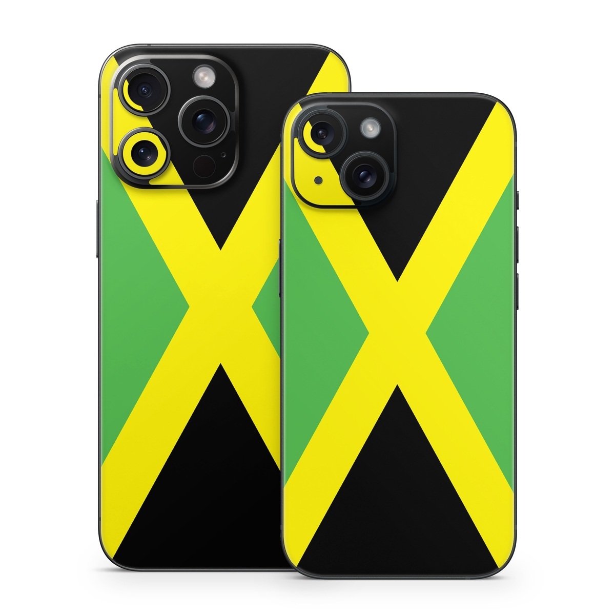 iPhone 15 Series Skin design of Green, Flag, Yellow, Macro photography, Graphics, Graphic design, with black, green, yellow colors
